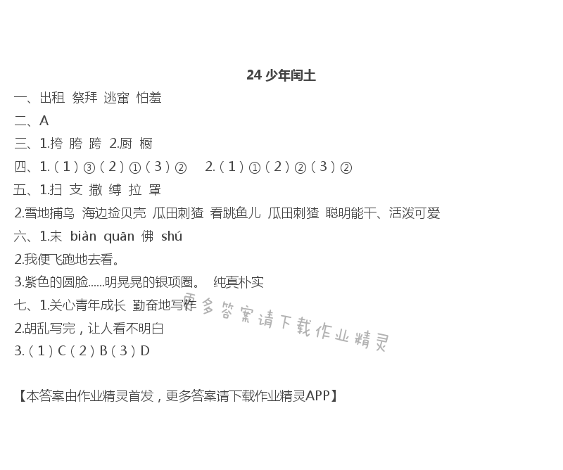 24少年闰土 - 24 少年闰土