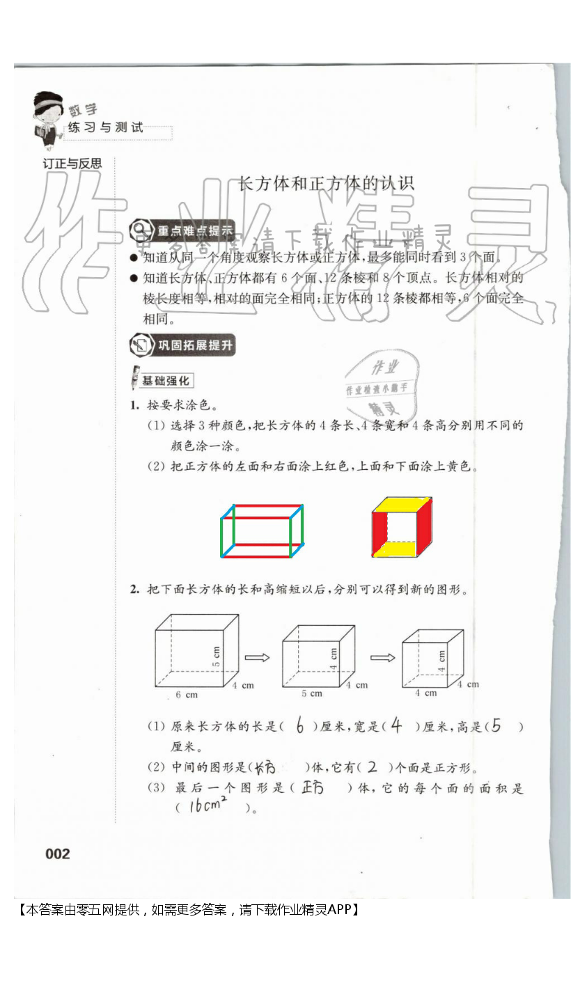 一 长方体和正方体 - 第2页