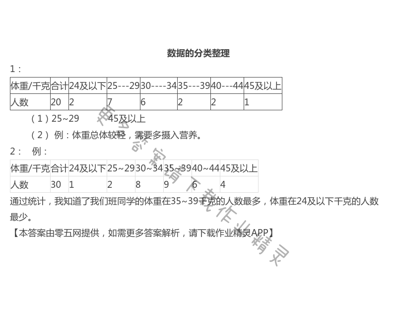 四 统计表和条形统计图（一） - 苏教版四年级上册数学练习与测试答案第31页
