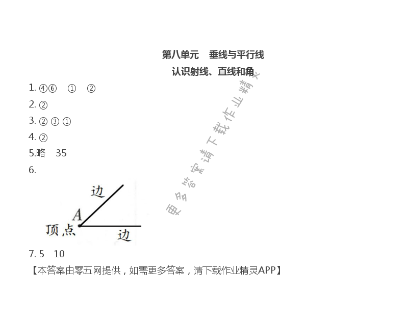 认识射线、直线和角