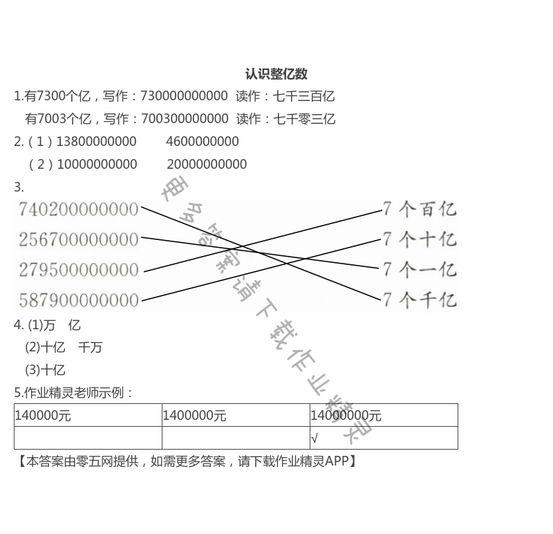 第二单元  认识多位数 - 认识整亿数