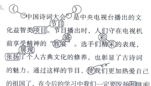的魅力通过这样的节目使我们更加热爱自己的祖国了在今后的学习中我们一定要发扬和继承
