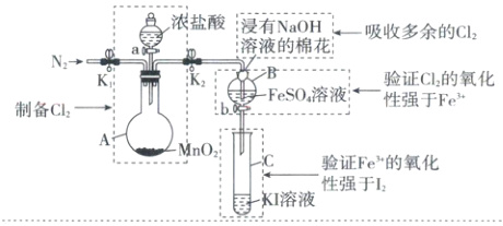 Mno0验证Fe的氧化KI溶液性强于