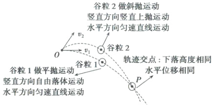 竖直方向自由落体运动水平方向匀速直线运动