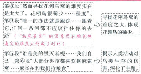 己第段大部分男孩都喜欢掏麻雀鸟类生存的伤害深化了题麻雀在和我们抢粮食