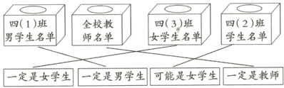 一定是女学生一定是男学生可能是女学生一定是教师