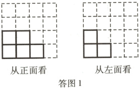 从左面看从正面看答图1