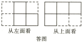 从左面看从上面看答图