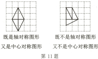 又是中心对称图形又不是中心对称图形第11题