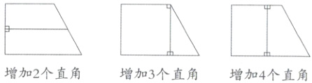 增加2个直角增加3个直角增加4个直角