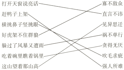 吹毛求疵吃着碗里瞧着锅里强人所难这山望着那山高