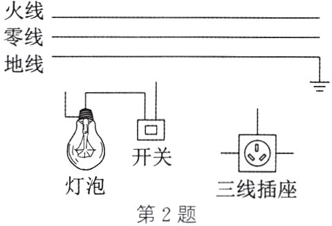 灯泡三线插座第2题