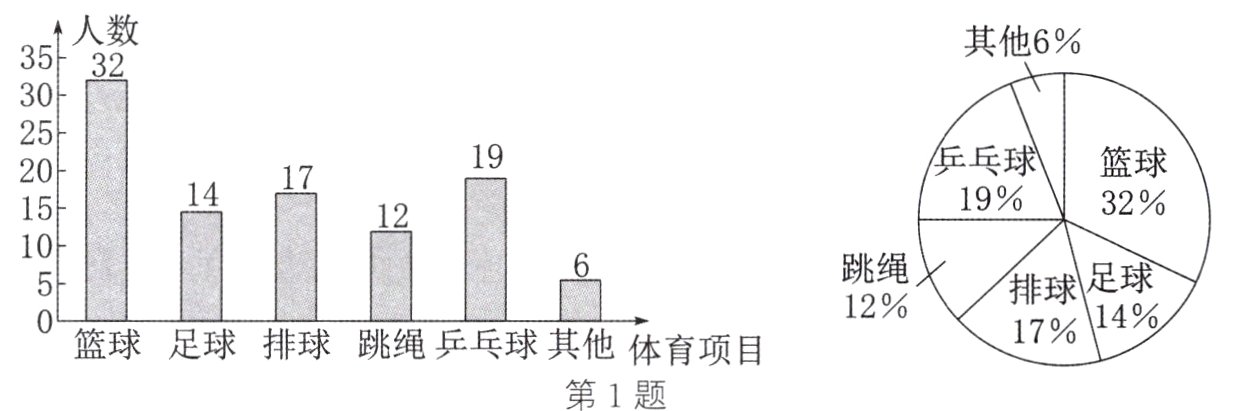 篮球足球排球跳绳乒乓球其他体育项目第1题