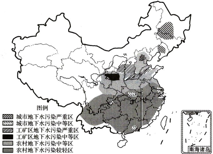 日中区二农村地下水污染较轻区