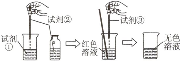 试剜v红色溶液溶液