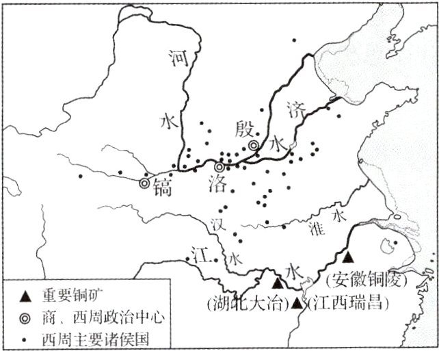 皖心氵工商西周政治中心西周主要诸侯国