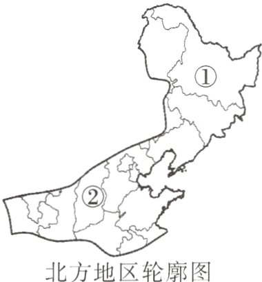 北方地区轮廓图