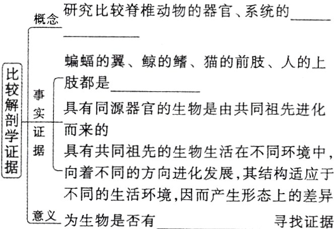 不同的生活环境因而产生形态上的差异意义为生物是否有寻找证据