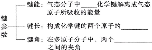 键角在多原子分子中两个之间的夹角