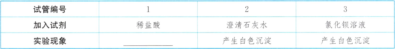 产生白色沉淀产生白色沉淀实验现象