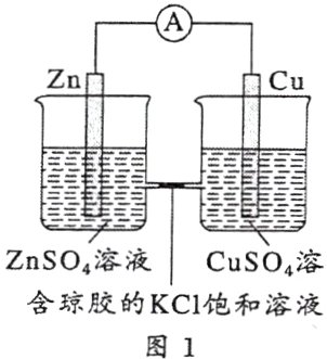 含琼胶的KC1饱和溶液图1