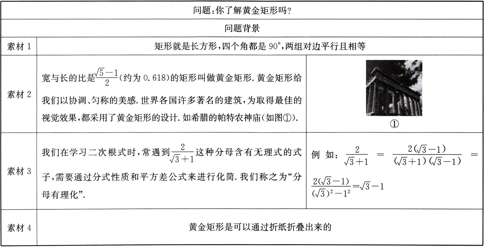 黄金矩形是可以通过折纸折叠出来的素材4