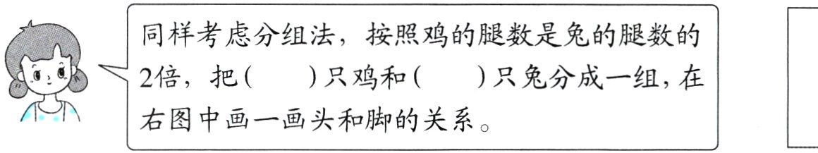 右图中画一画头和脚的关系