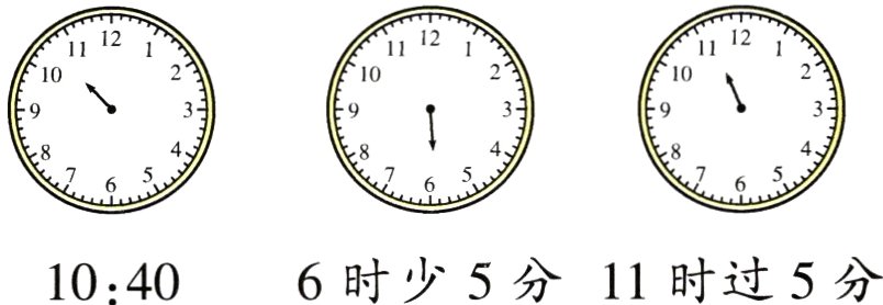 6时少5分11时过5分1040