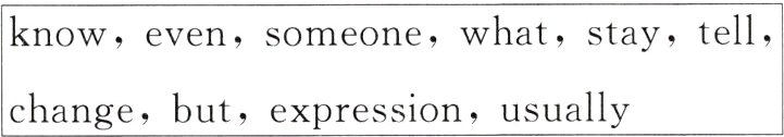 expressionusuallychangebut