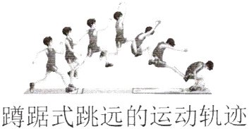 蹲踞式跳远的运动轨迹