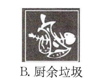 B厨余垃圾