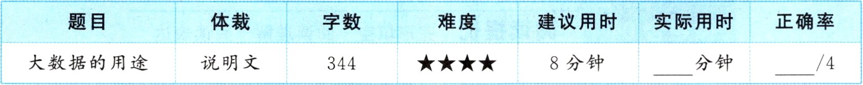 大数据的用途8分钟分钟4说明文344