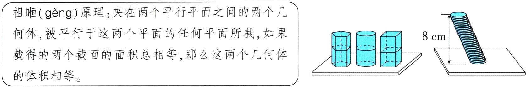 的体积相等