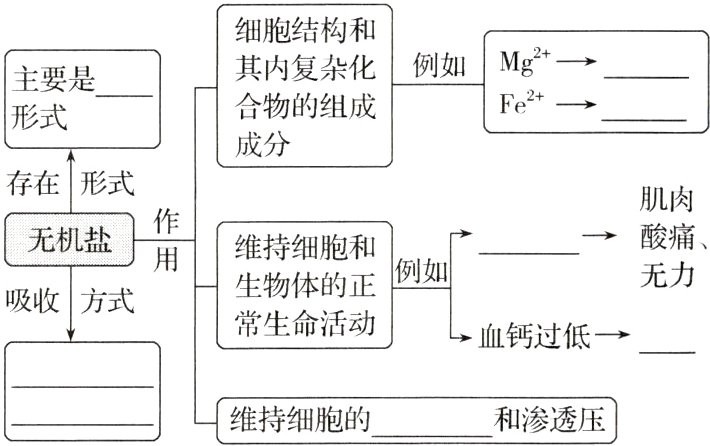 维持细胞的和渗透压