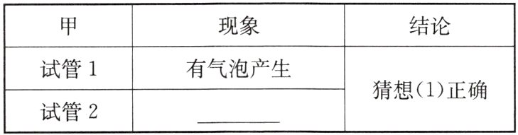 猜想1正确试管2