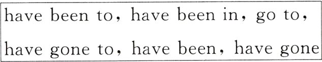 havebeenhavegonehavegoneto