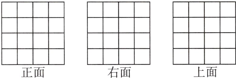 正面右面上面