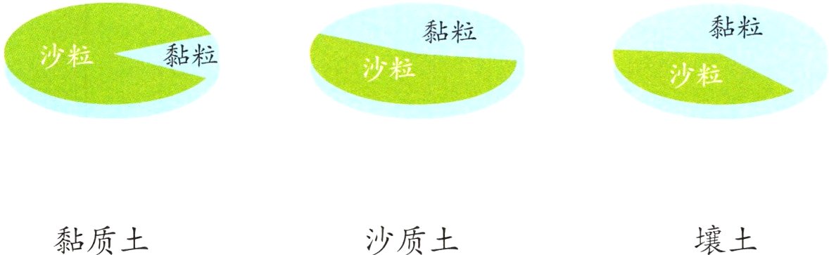 壤土黏质土沙质土