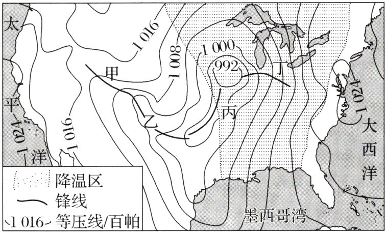 锋线1016−等压线/百帕