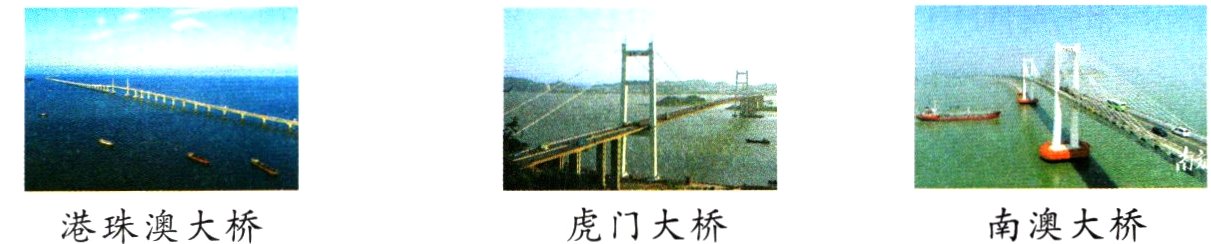 南澳大桥虎门大桥港珠澳大桥