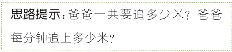 每分钟追上多少米