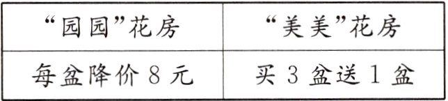 买3盆送1盆每盆降价8元