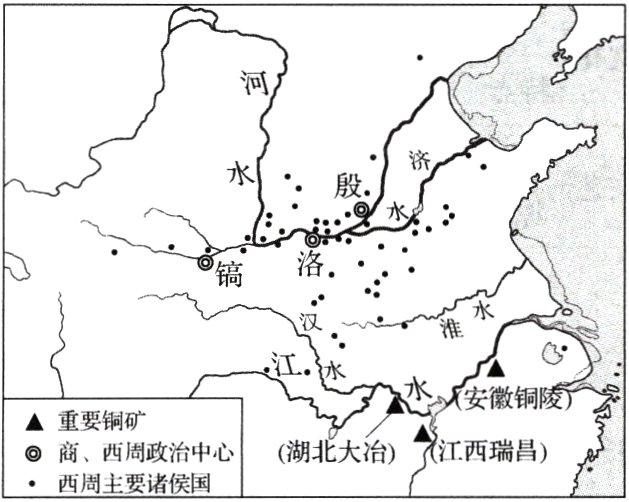江西瑞昌商西周政治中心西周主要诸侯国