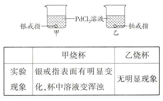 现象化杯中溶液变浑浊