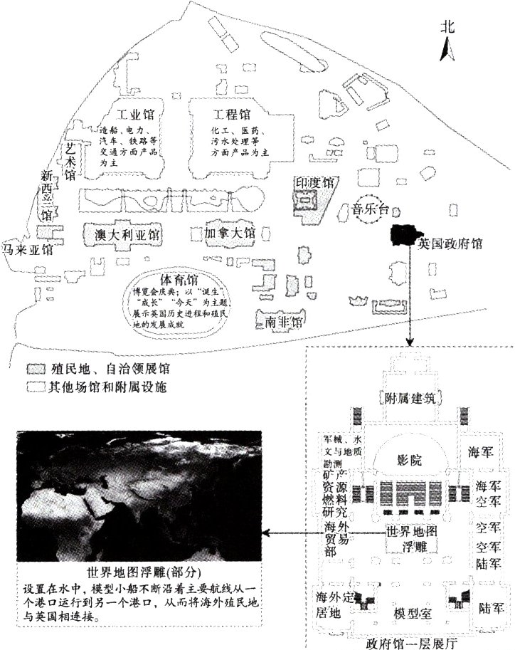 型不没地海外定模型室政府馆一层展厅