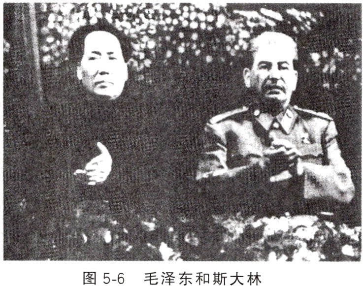 图56毛泽东和斯大林