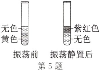 振荡前振荡静置后第5题