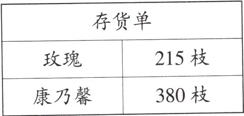 380枝康乃馨