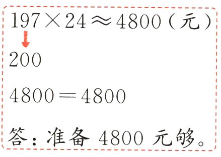 答准备4800元够
