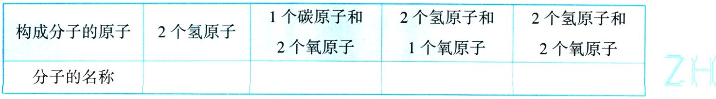 分子的名称